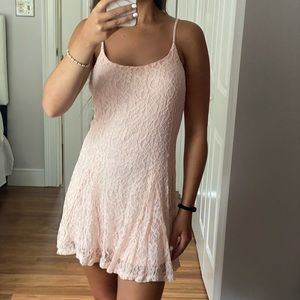 Pink Lace Dress